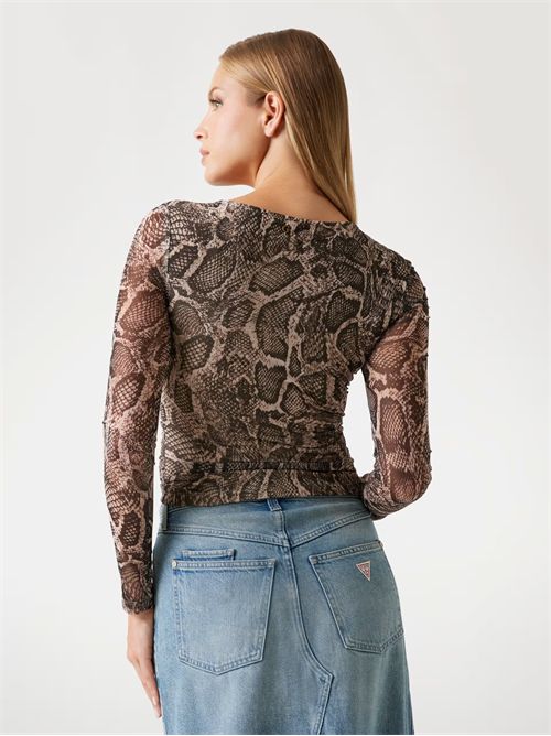Top mesh stampa all over GUESS | W5BP32KCZC2/P1UG